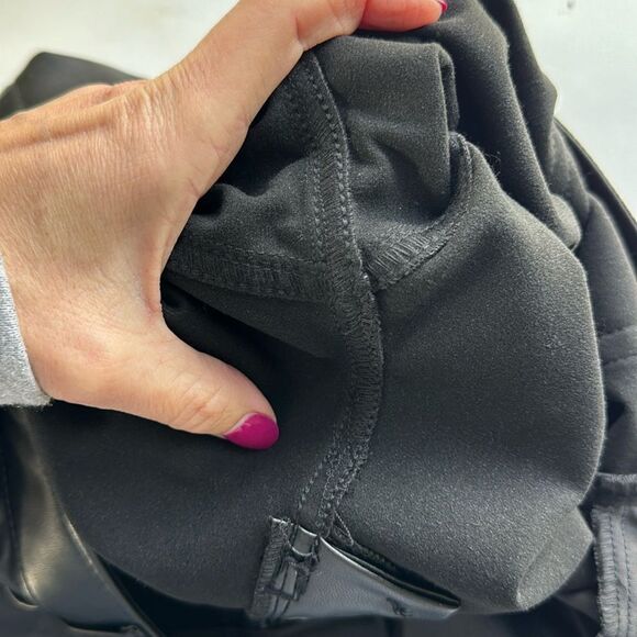 Abercrombie & Fitch Curve Love Vegan Leather Ankle‎ Straight Ultra High Rise 10 - Picture 8 of 16